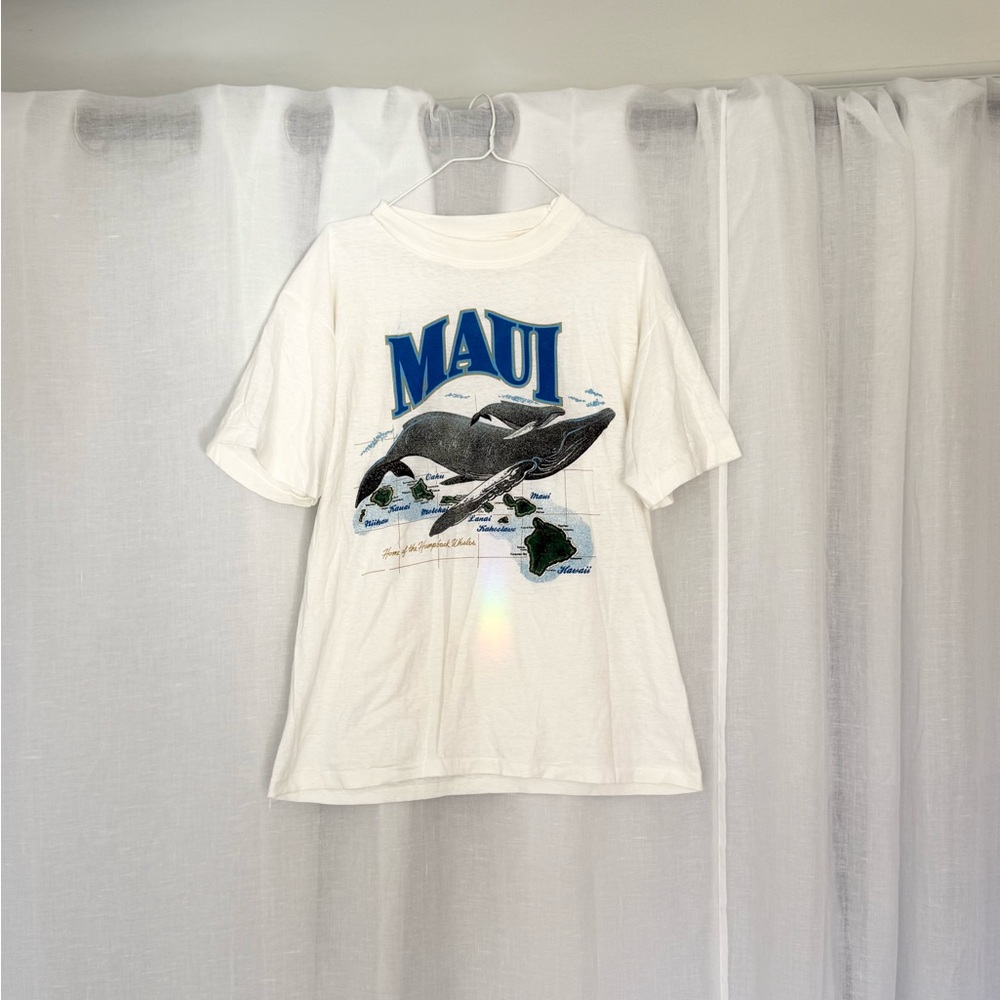 ✿ ⋆｡ Vintage Maui Humpback Whale Single Stitch Tee ⋆｡✿